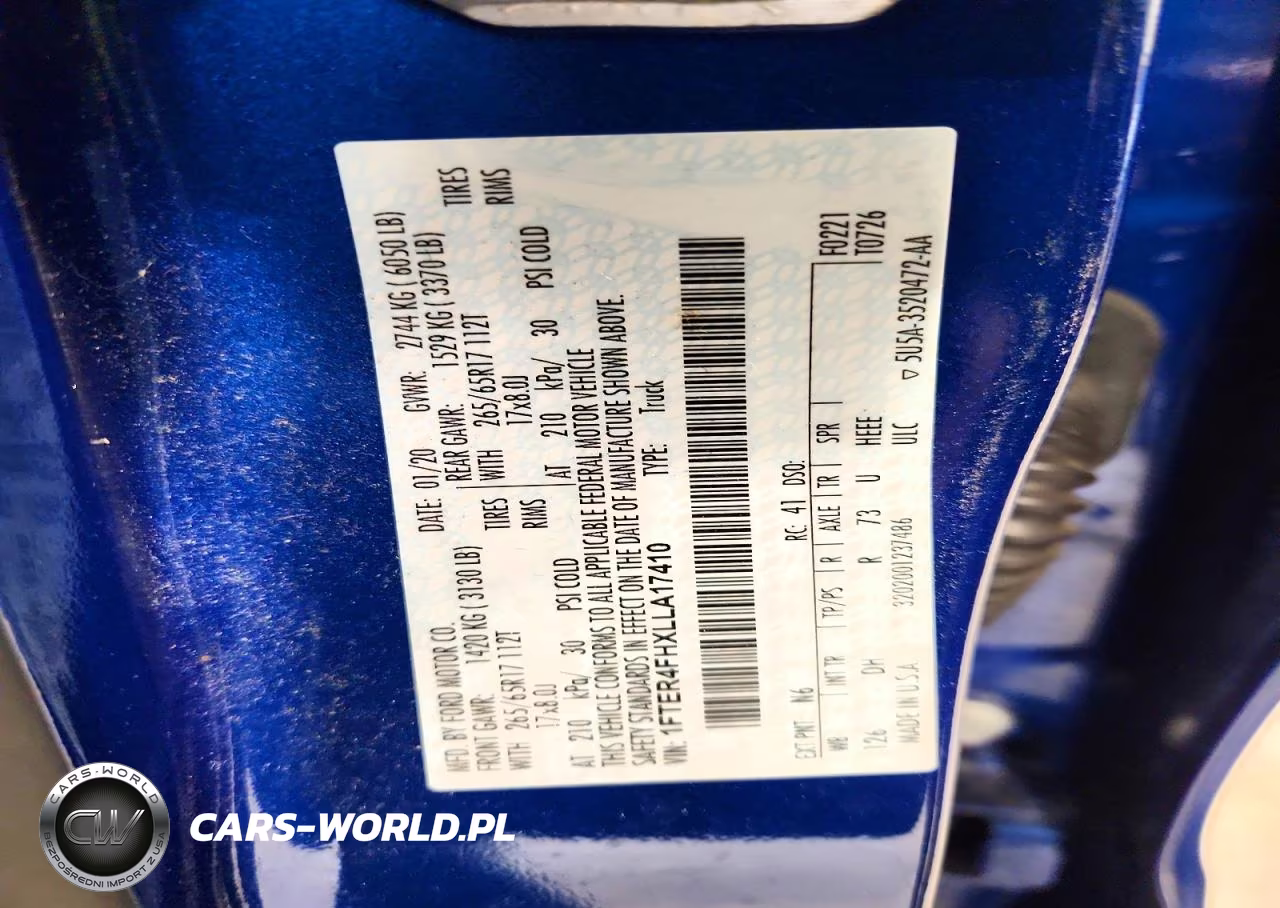 2020 Ford Ranger Xl VIN:1FTER4FHXLLA17410 - 12