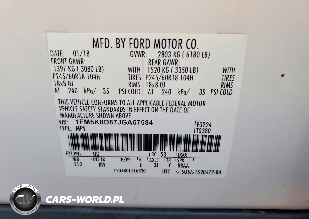 2018 Ford Explorer VIN:1FM5K8D87JGA67584 - 13