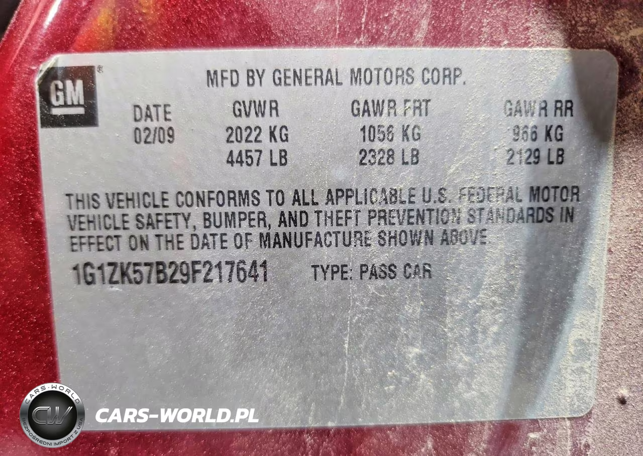 2009 Chevrolet Malibu Ltz VIN:1G1ZK57B29F217641 - 12