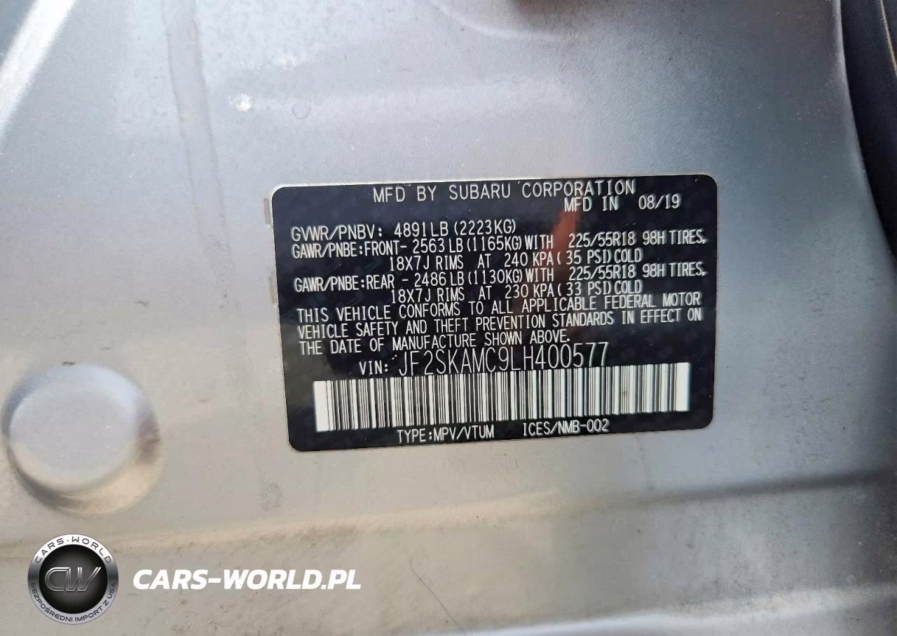 2020 Subaru Forester Sport VIN:JF2SKAMC9LH400577 - 13