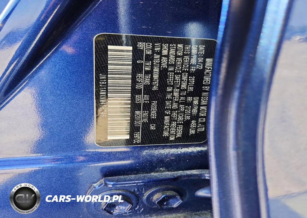 2022 Nissan Rogue Sport S VIN:JN1BJ1AWXNW476746 - 12