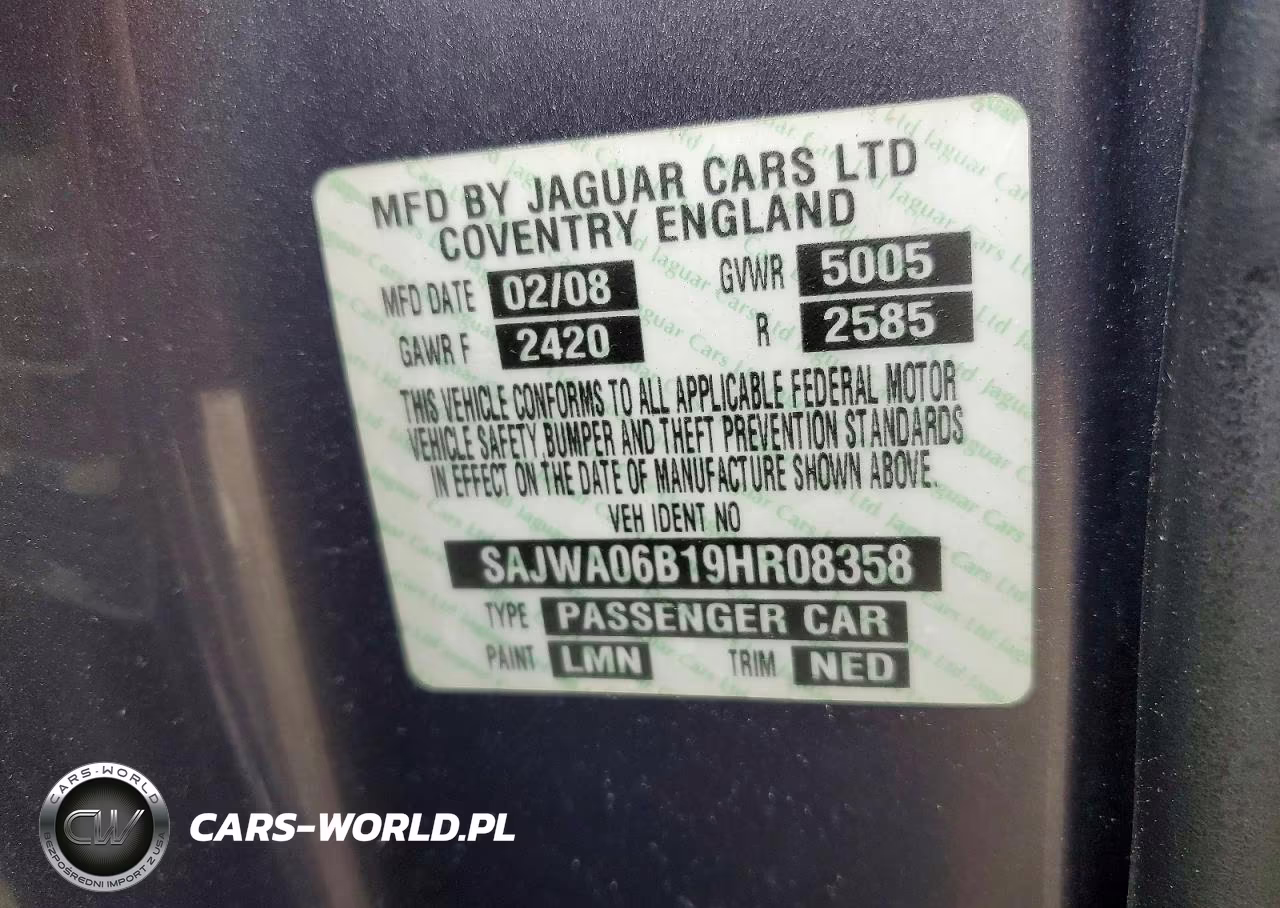 2009 Jaguar Xf Premium Luxury VIN:SAJWA06B19HR08358 - 12