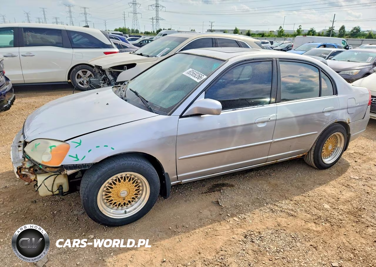 2002 Honda Civic Ex VIN:1HGES267X2L004656 - 1