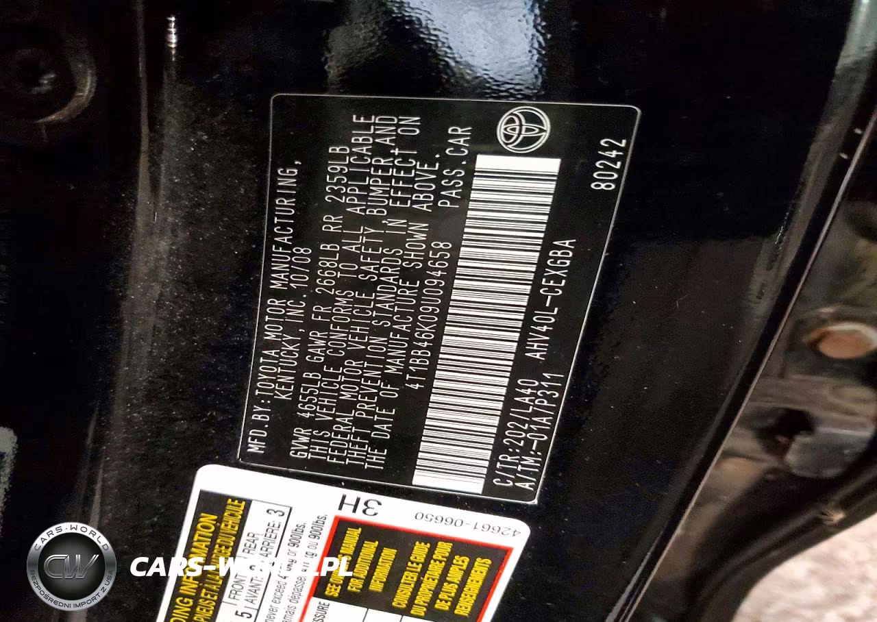 2009 Toyota Camry Hybrid VIN:4T1BB46K09U094658 - 12