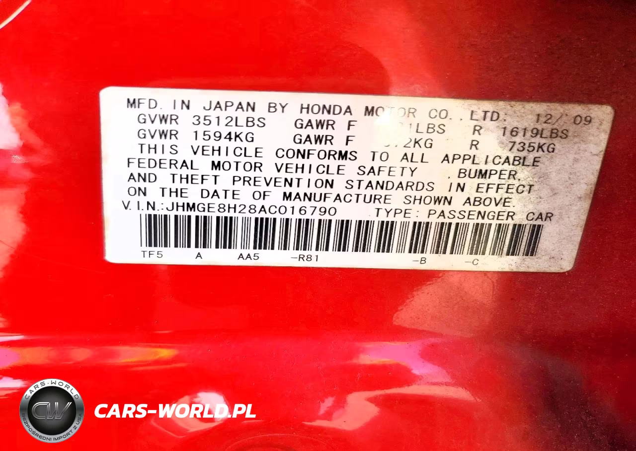 2010 Honda Fit Lx VIN:JHMGE8H28AC016790 - 13