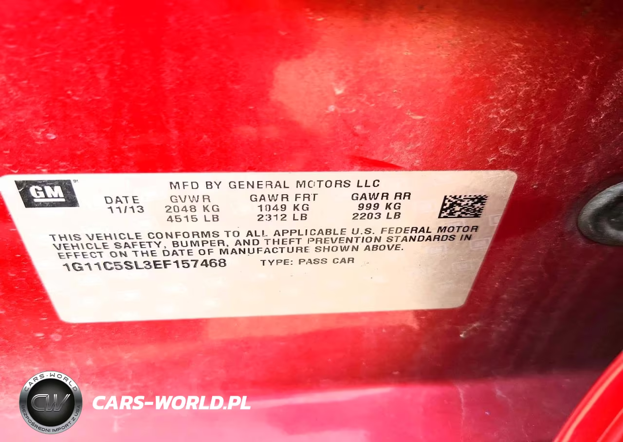 2014 Chevrolet Malibu 1Lt VIN:1G11C5SL3EF157468 - 12