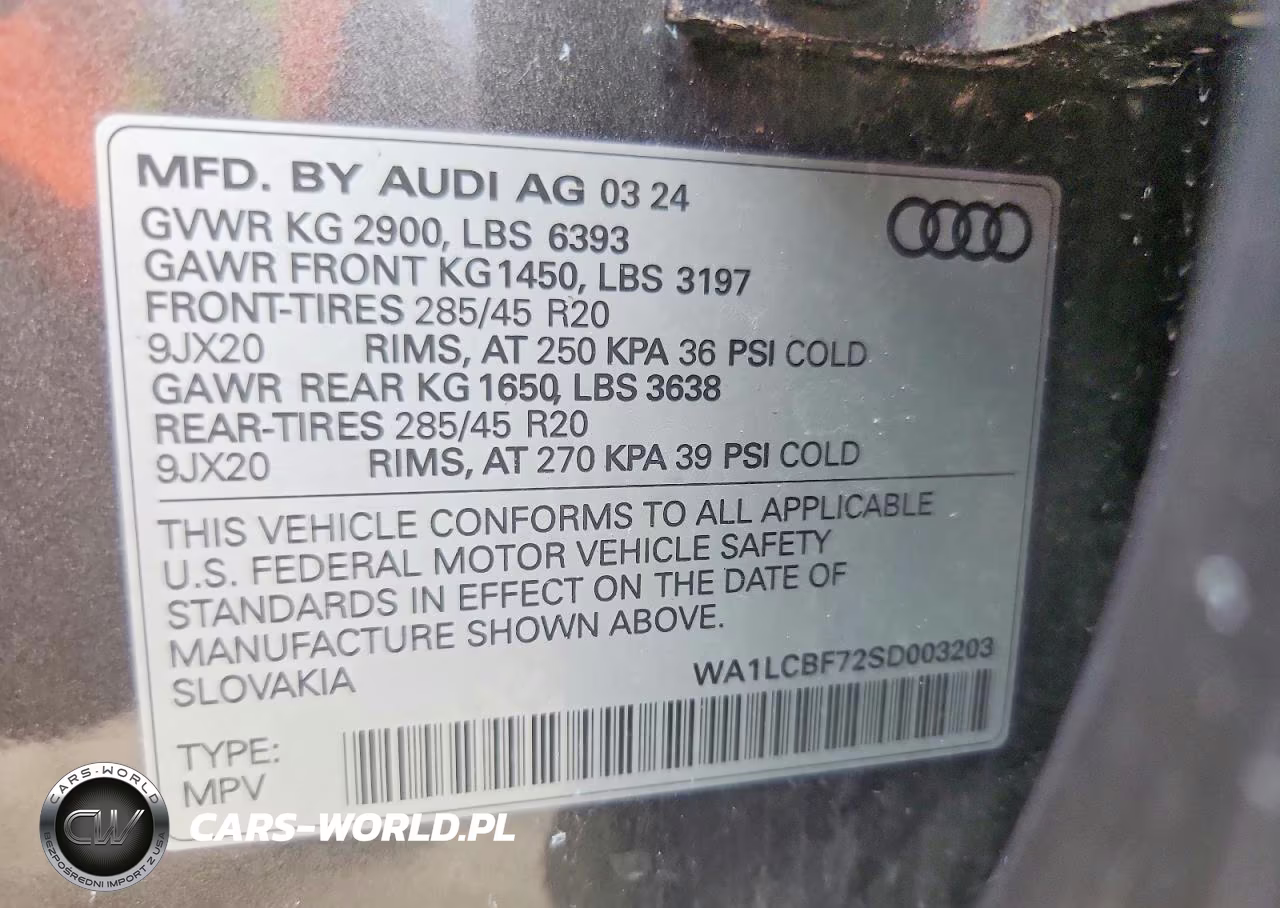 2025 Audi Q7 Premium Plus 45 Tfsi Quattro Tiptronic VIN:WA1LCBF72SD003203 - 13