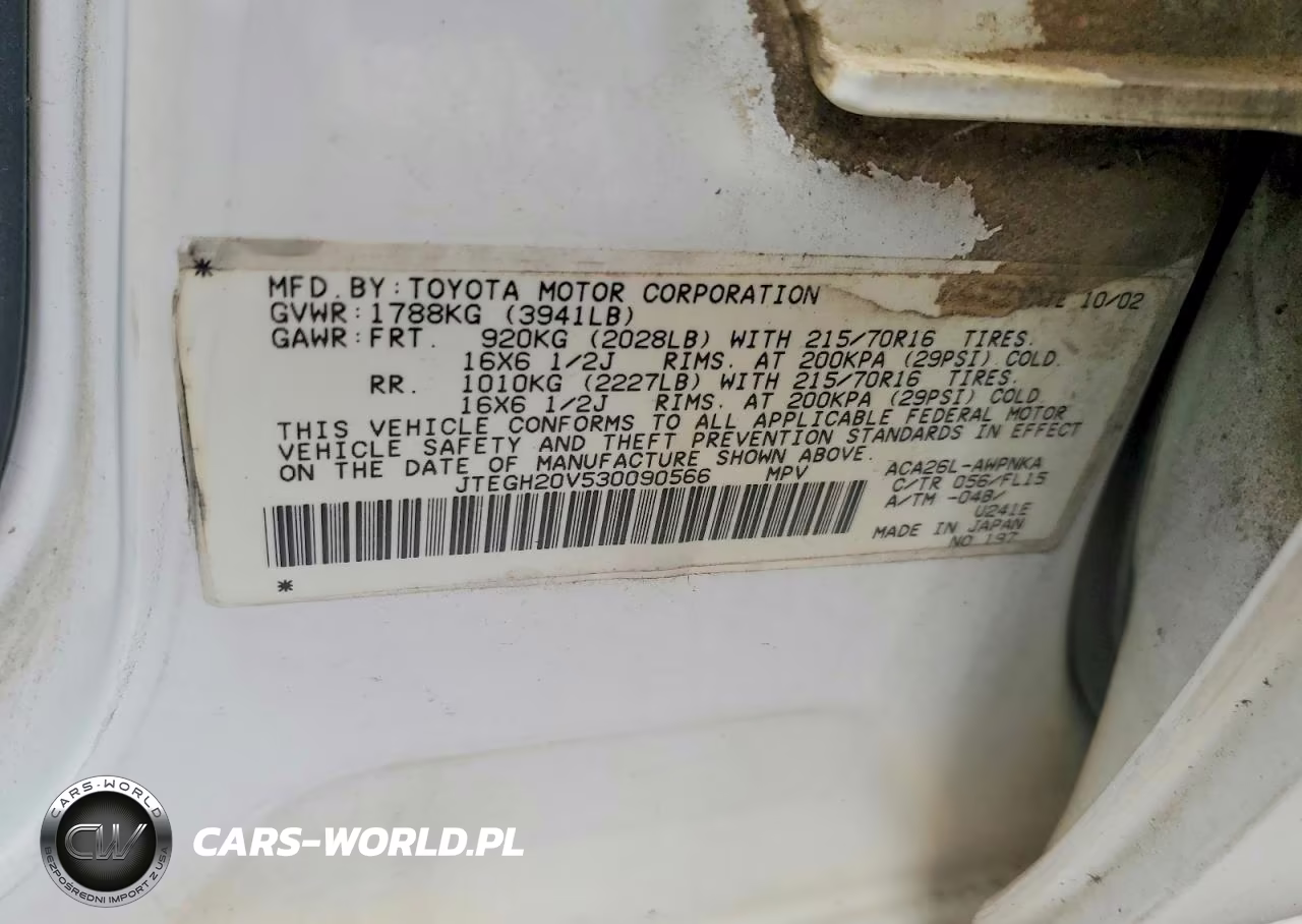 2003 Toyota Rav4 Base VIN:JTEGH20V530090566 - 12