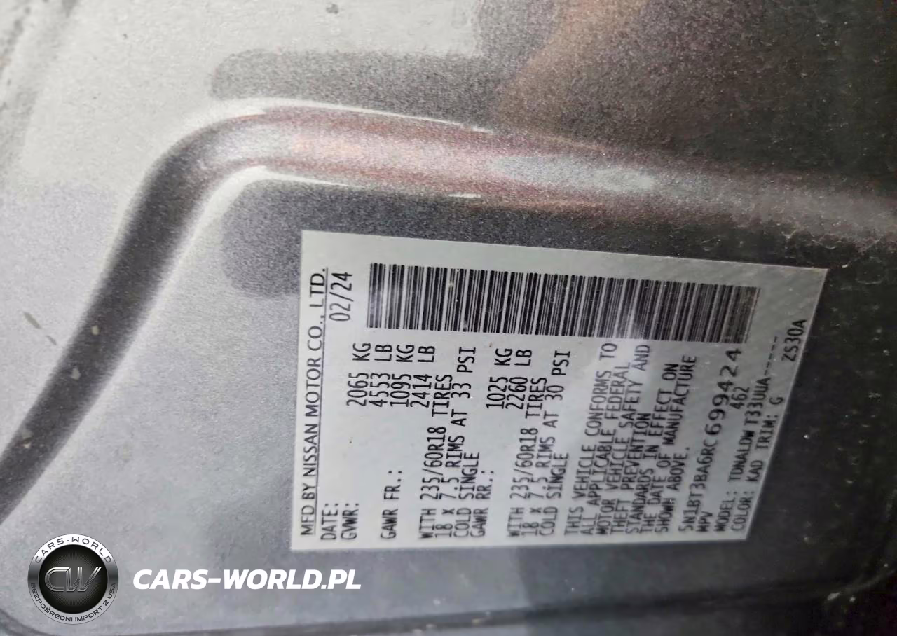 2024 Nissan Rogue Sv VIN:5N1BT3BA6RC699424 - 13