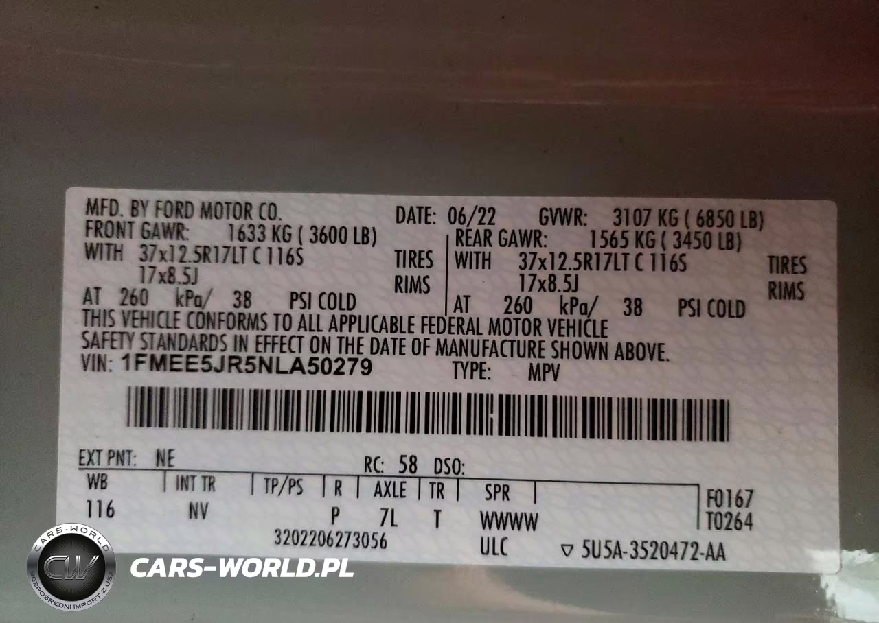 2022 Ford Bronco Raptor VIN:1FMEE5JR5NLA50279 - 13