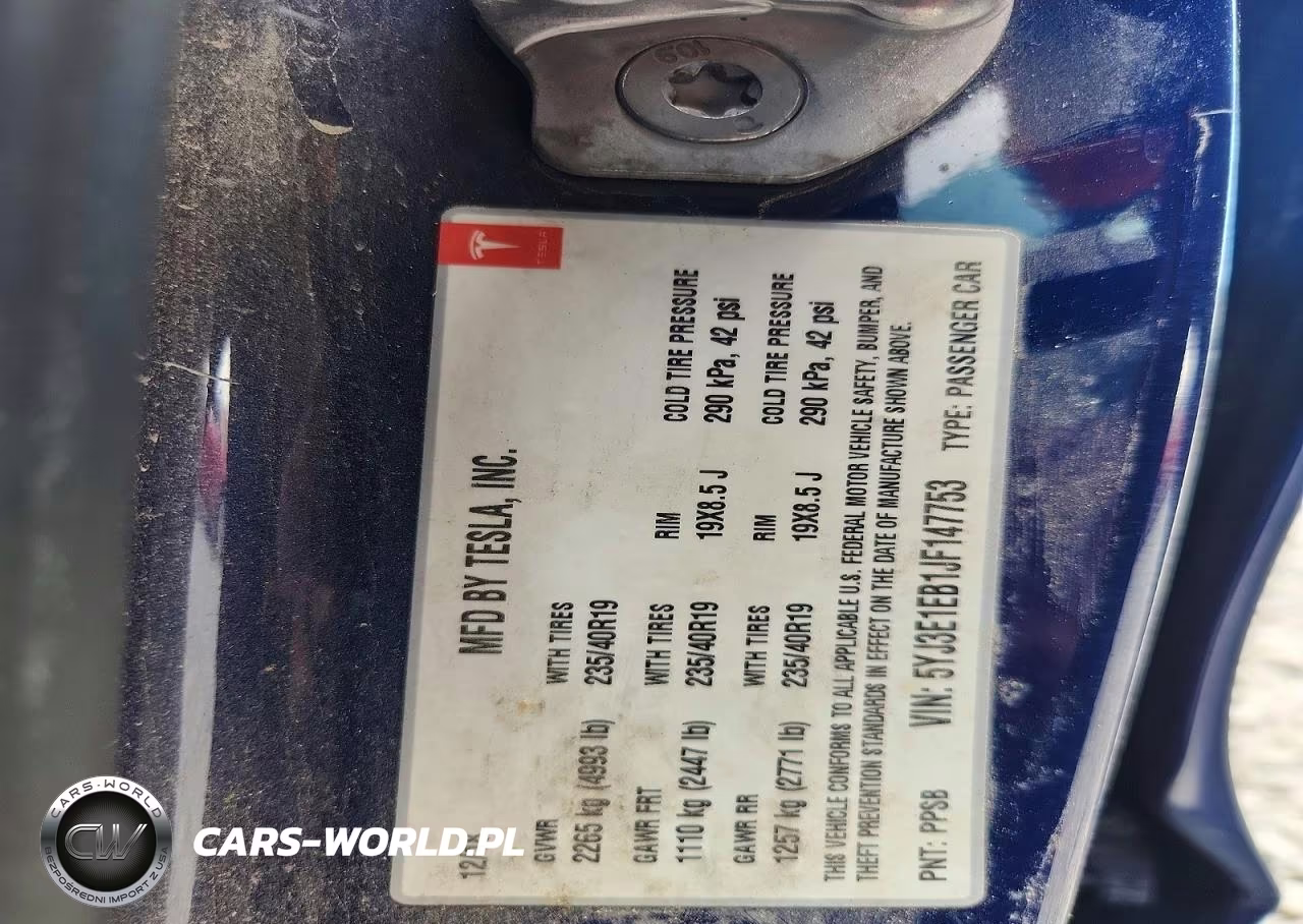 2018 Tesla Model 3 VIN:5YJ3E1EB1JF147753 - 12
