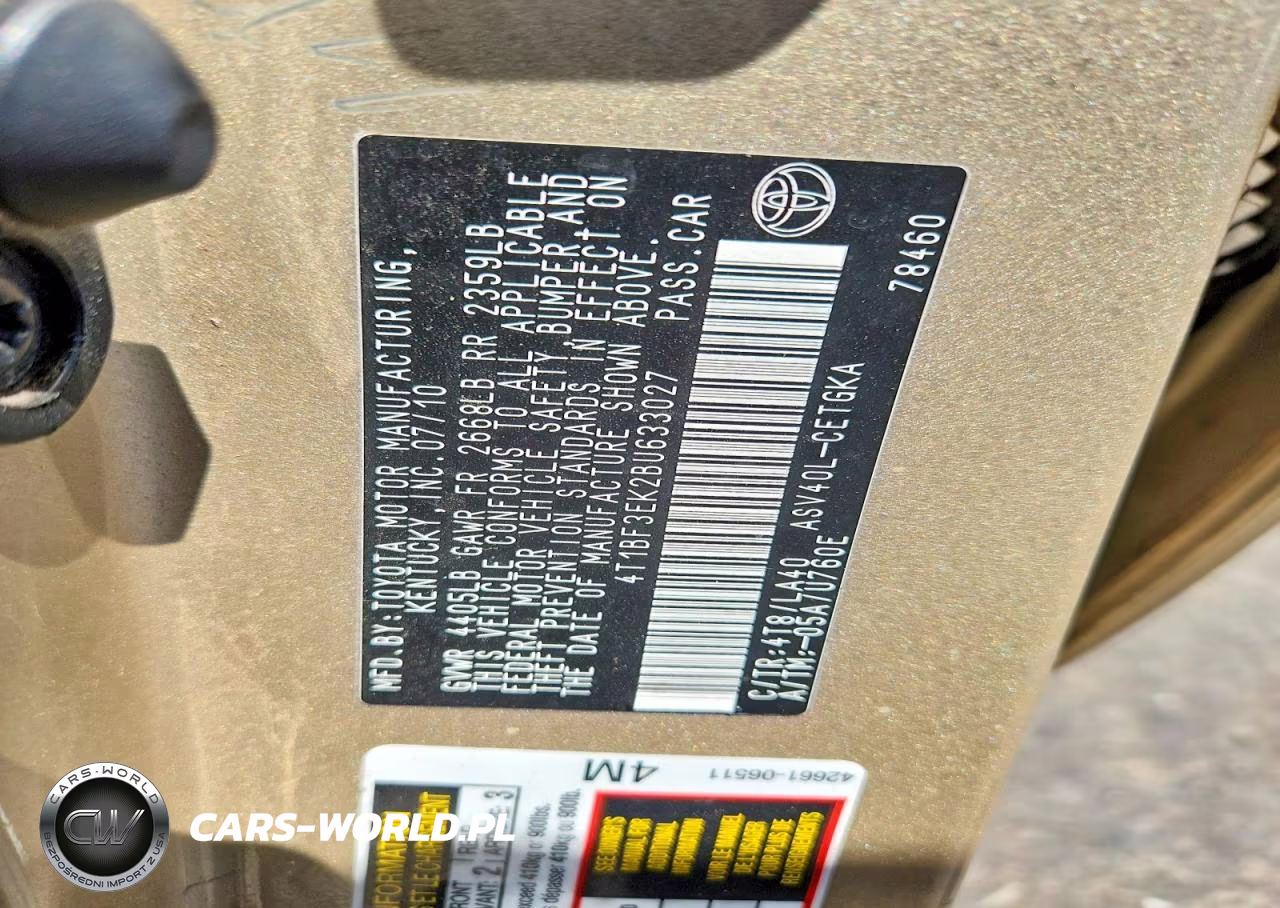 2011 Toyota Camry Xle VIN:4T1BF3EK2BU633027 - 13