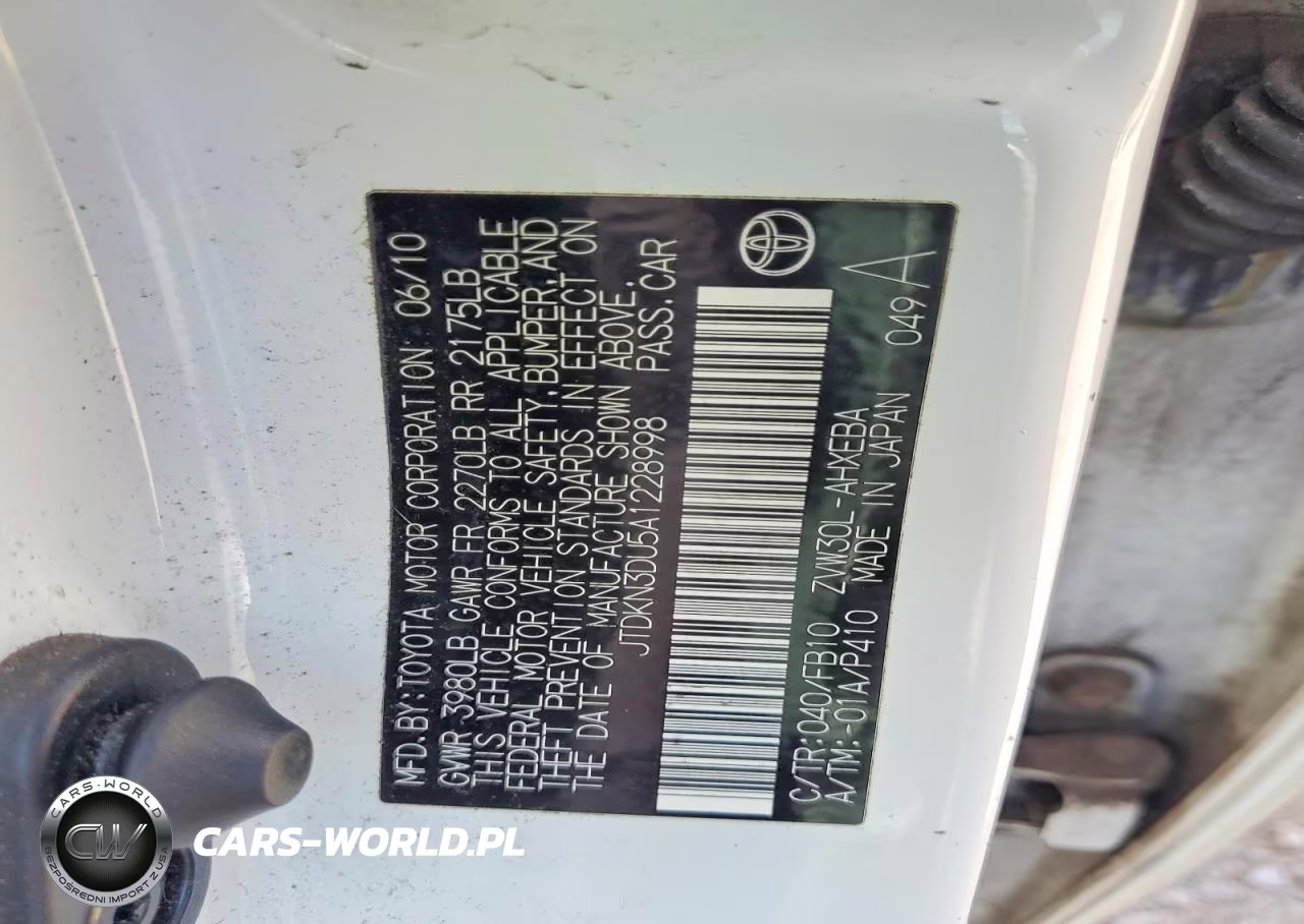 2010 Toyota Prius I VIN:JTDKN3DU5A1228998 - 12