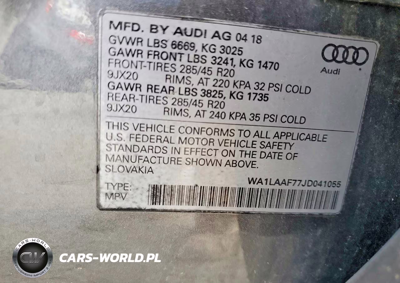 2018 Audi Q7 Premium Plus VIN:WA1LAAF77JD041055 - 13