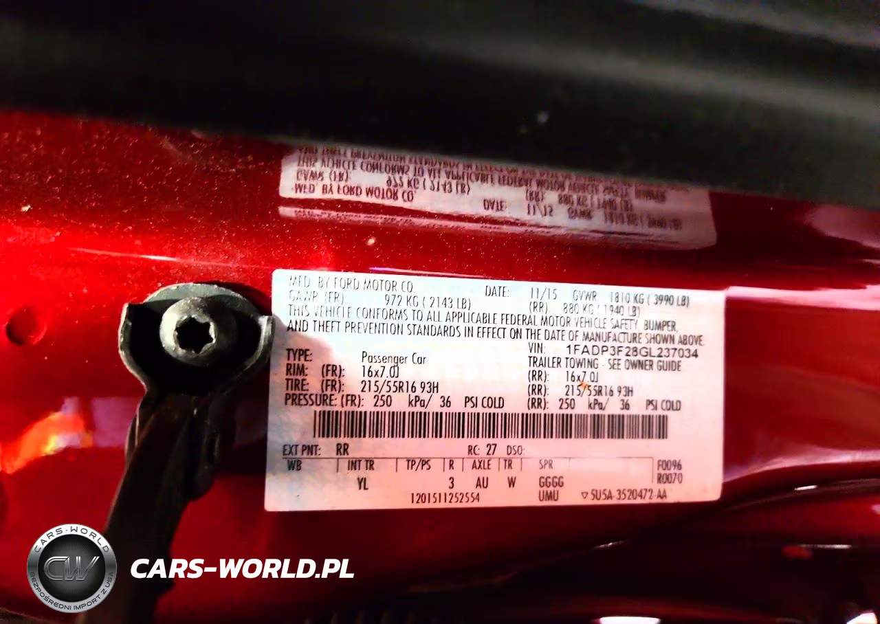 2016 Ford Focus VIN:1FADP3F28GL237034 - 12