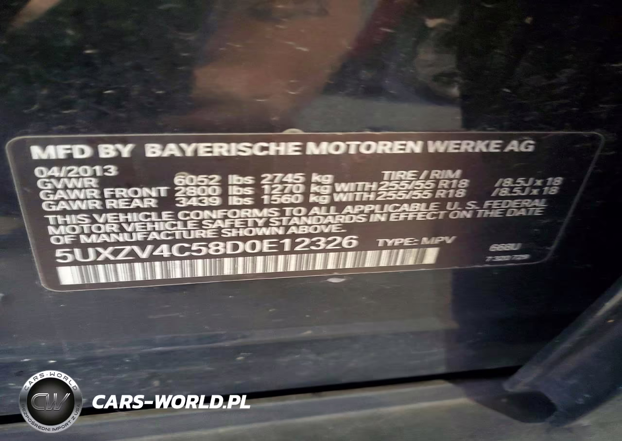 2013 BMW X5 xDrive35I VIN:5UXZV4C58D0E12326 - 13
