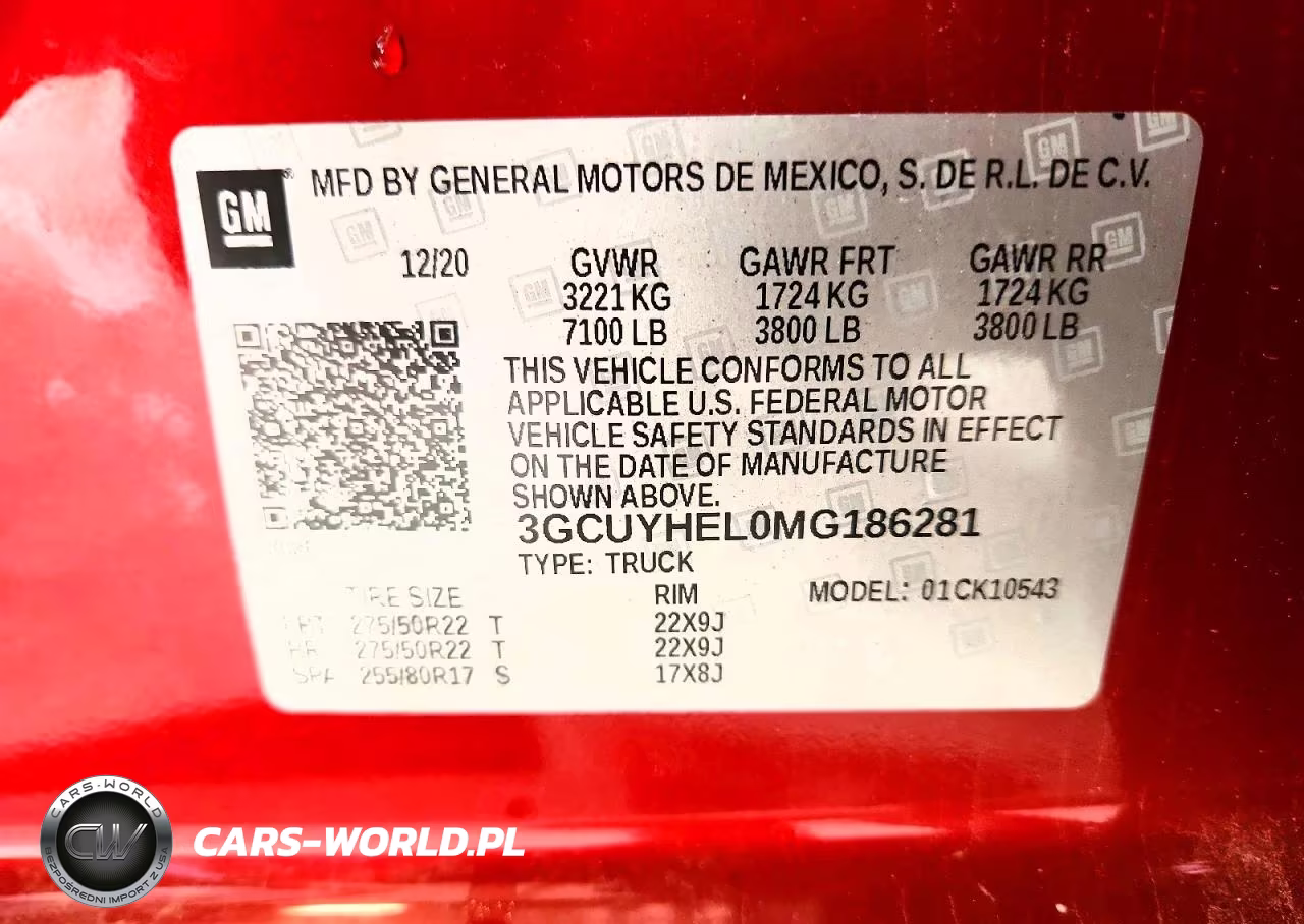 2021 Chevrolet Silverado K1500 High Country VIN:3GCUYHEL0MG186281 - 12