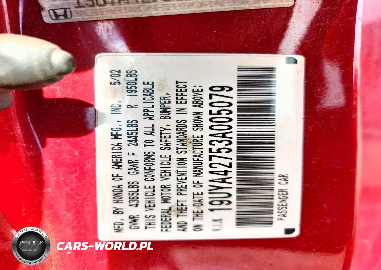 2003 Acura 3.2Cl Type-S VIN:19UYA42753A005079 - 12