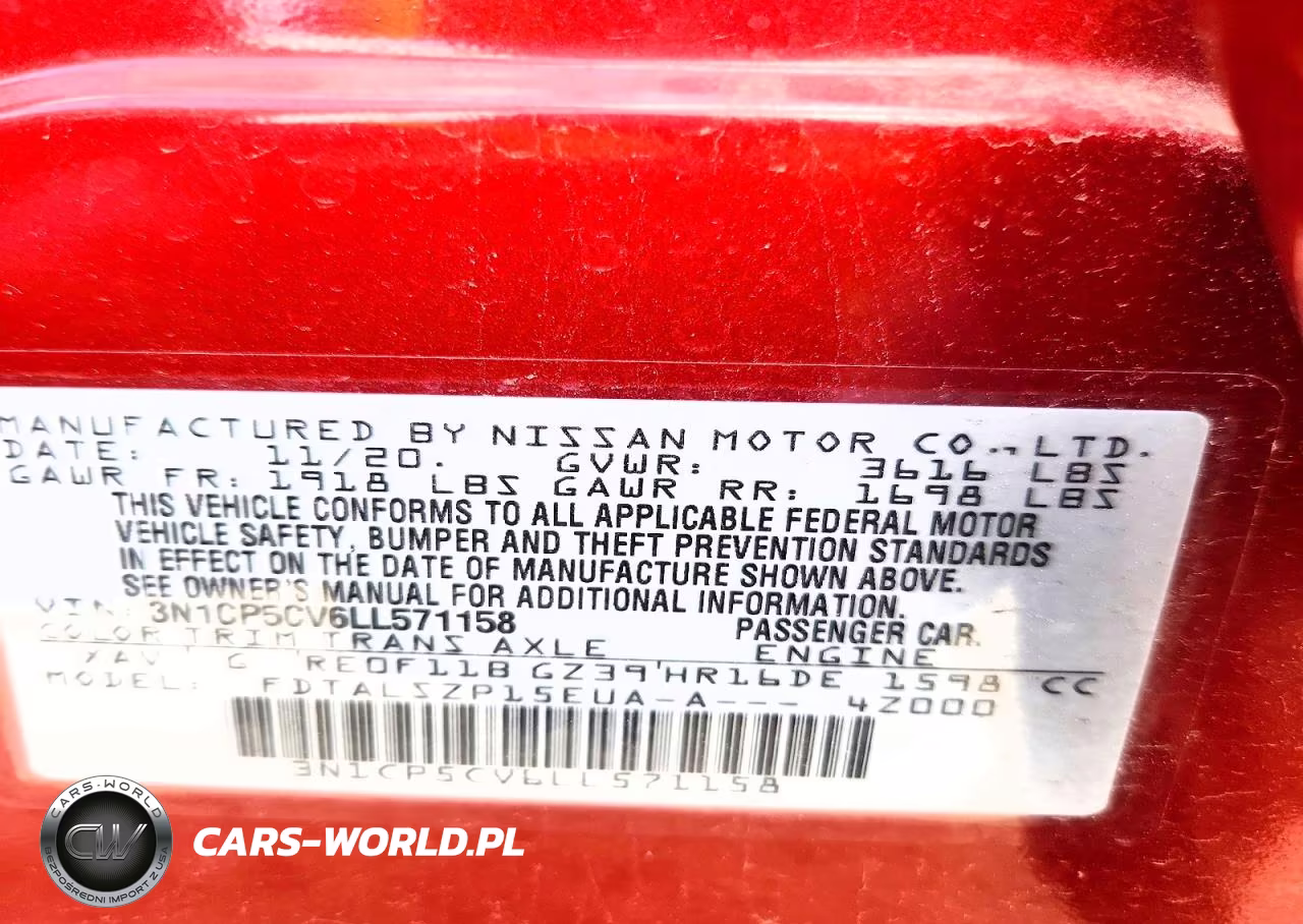 2020 Nissan Kicks Sv VIN:3N1CP5CV6LL571158 - 13