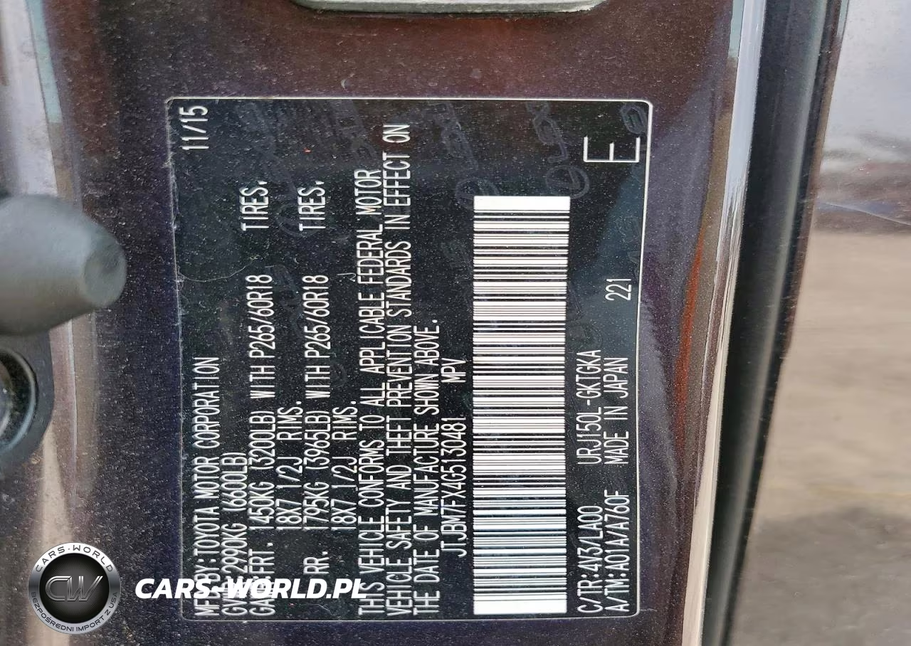 2016 Lexus Gx 460 VIN:JTJBM7FX4G5130481 - 13