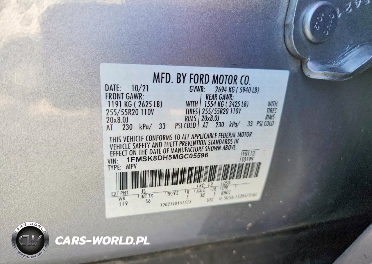 2021 Ford Explorer Xlt VIN:1FMSK8DH5MGC05596 - 13