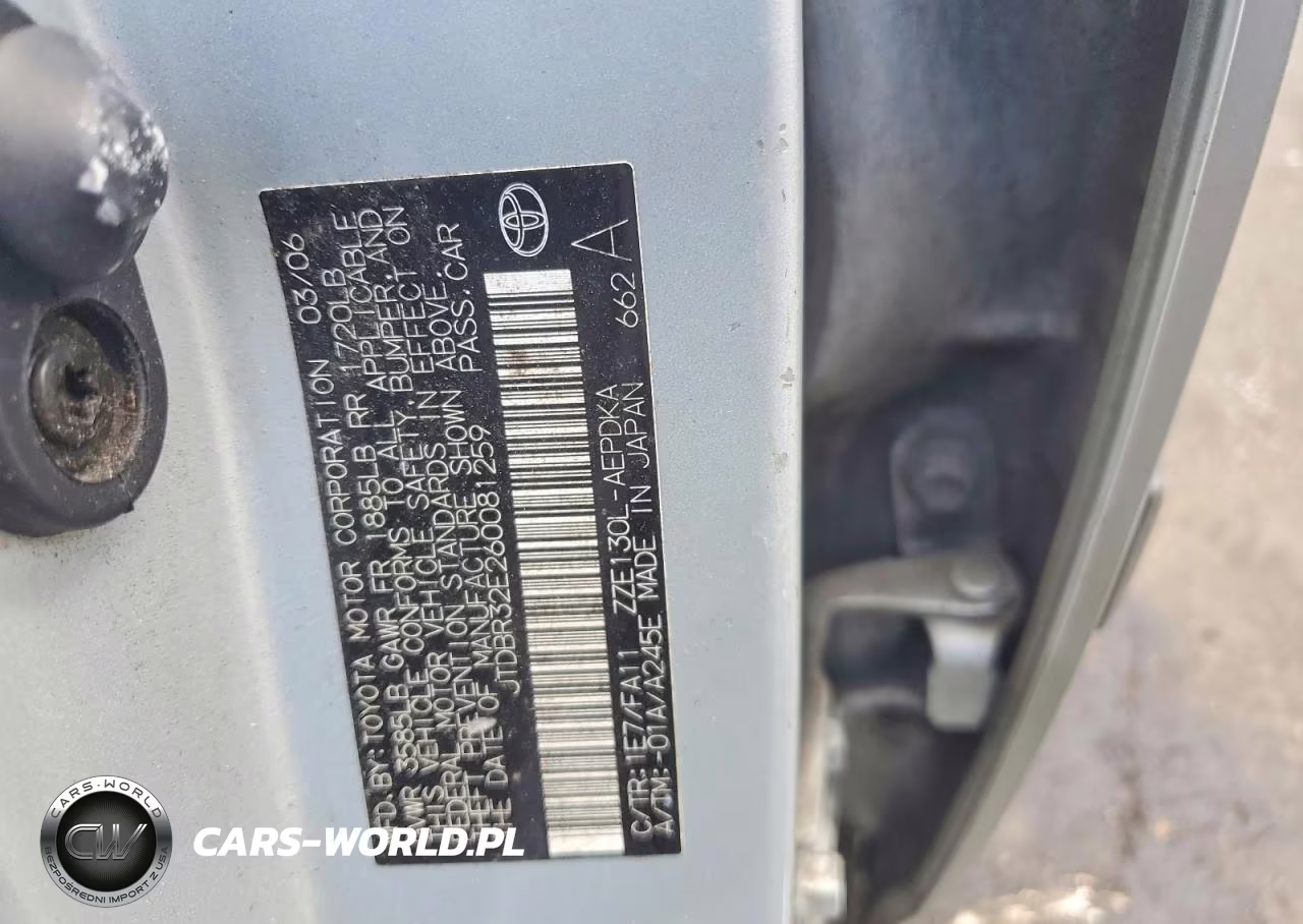 2006 Toyota Corolla Ce VIN:JTDBR32E260081259 - 12