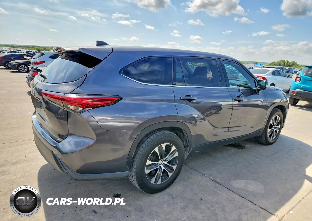 2022 Toyota Highlander Le VIN:5TDZZRAH8NS542361 - 3