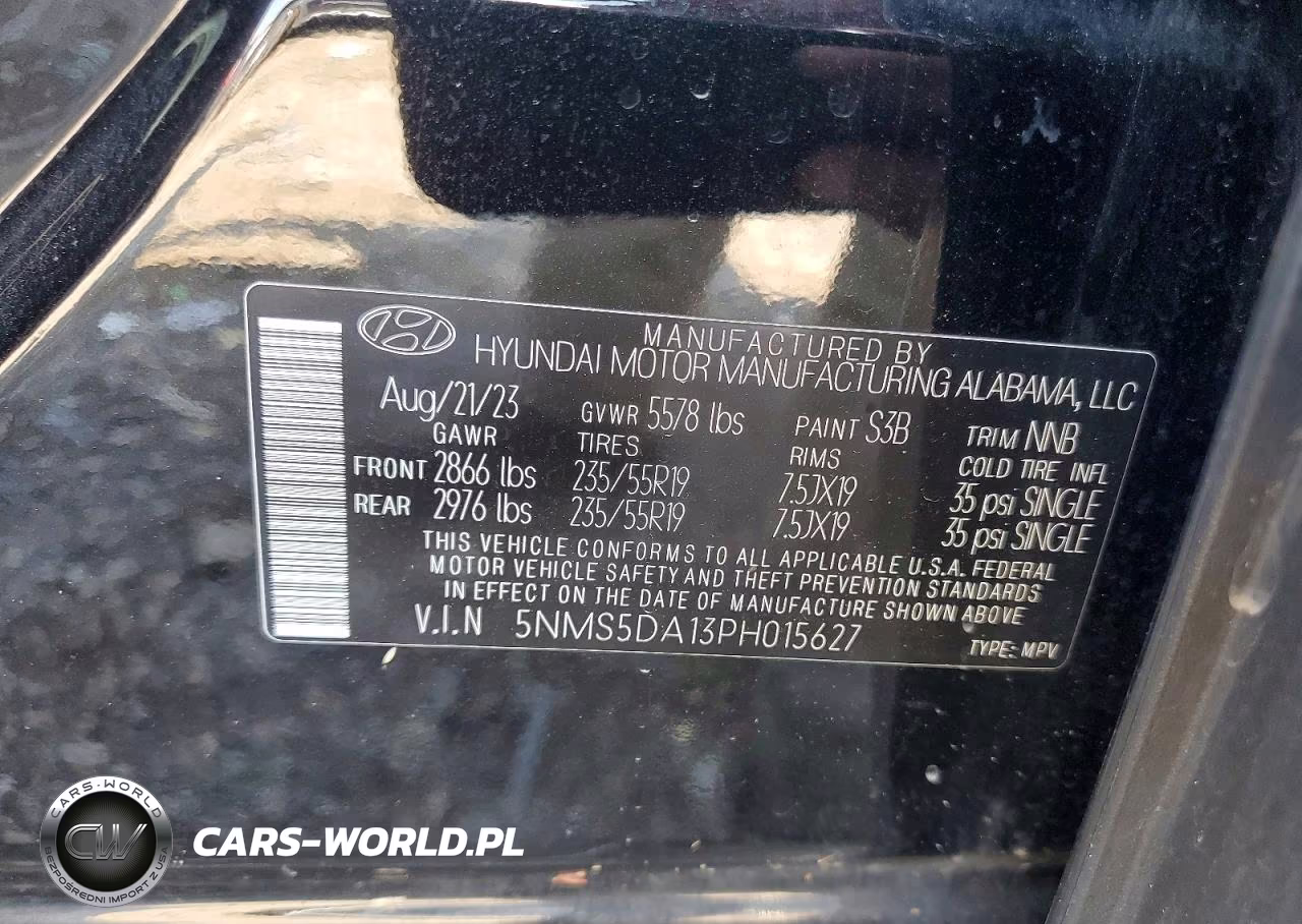 2023 Hyundai Santa Fe Limited VIN:5NMS5DA13PH015627 - 12