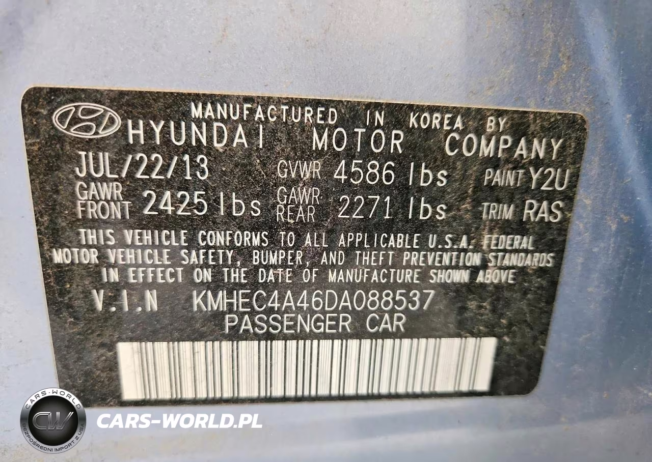 2013 Hyundai Sonata Hybrid VIN:KMHEC4A46DA088537 - 12
