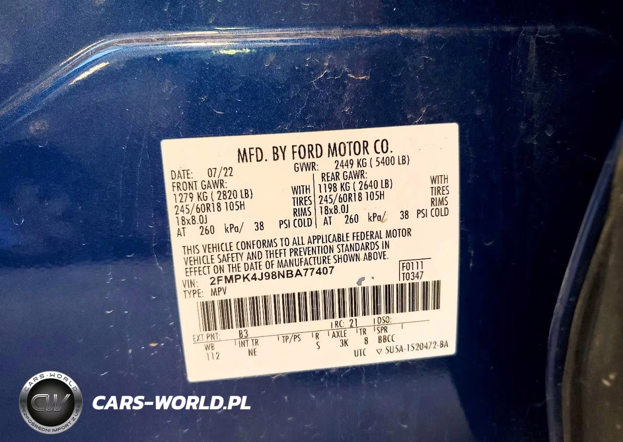 2022 Ford Edge Sel VIN:2FMPK4J98NBA77407 - 14