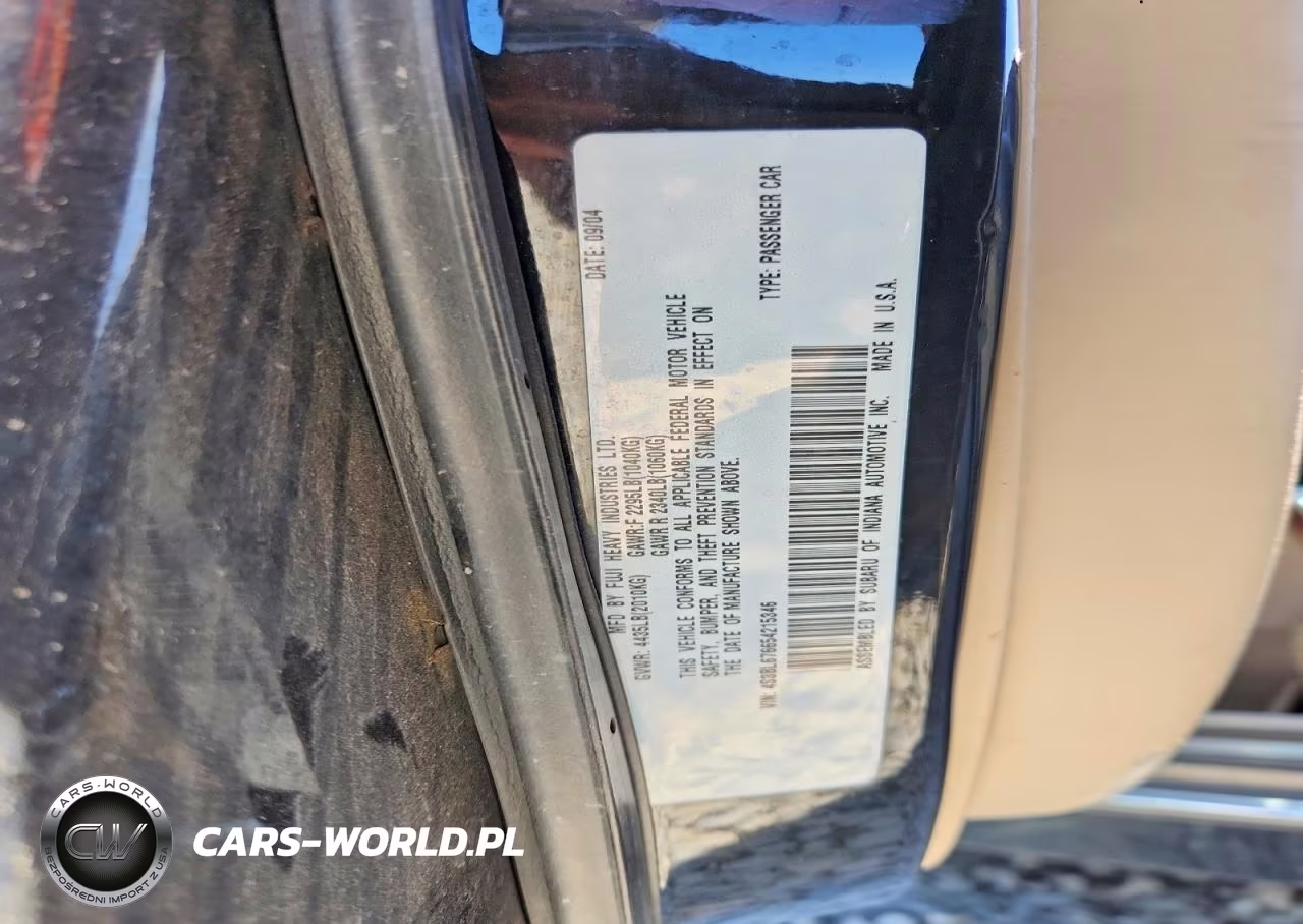 2005 Subaru Legacy Gt Limited VIN:4S3BL676654215346 - 12