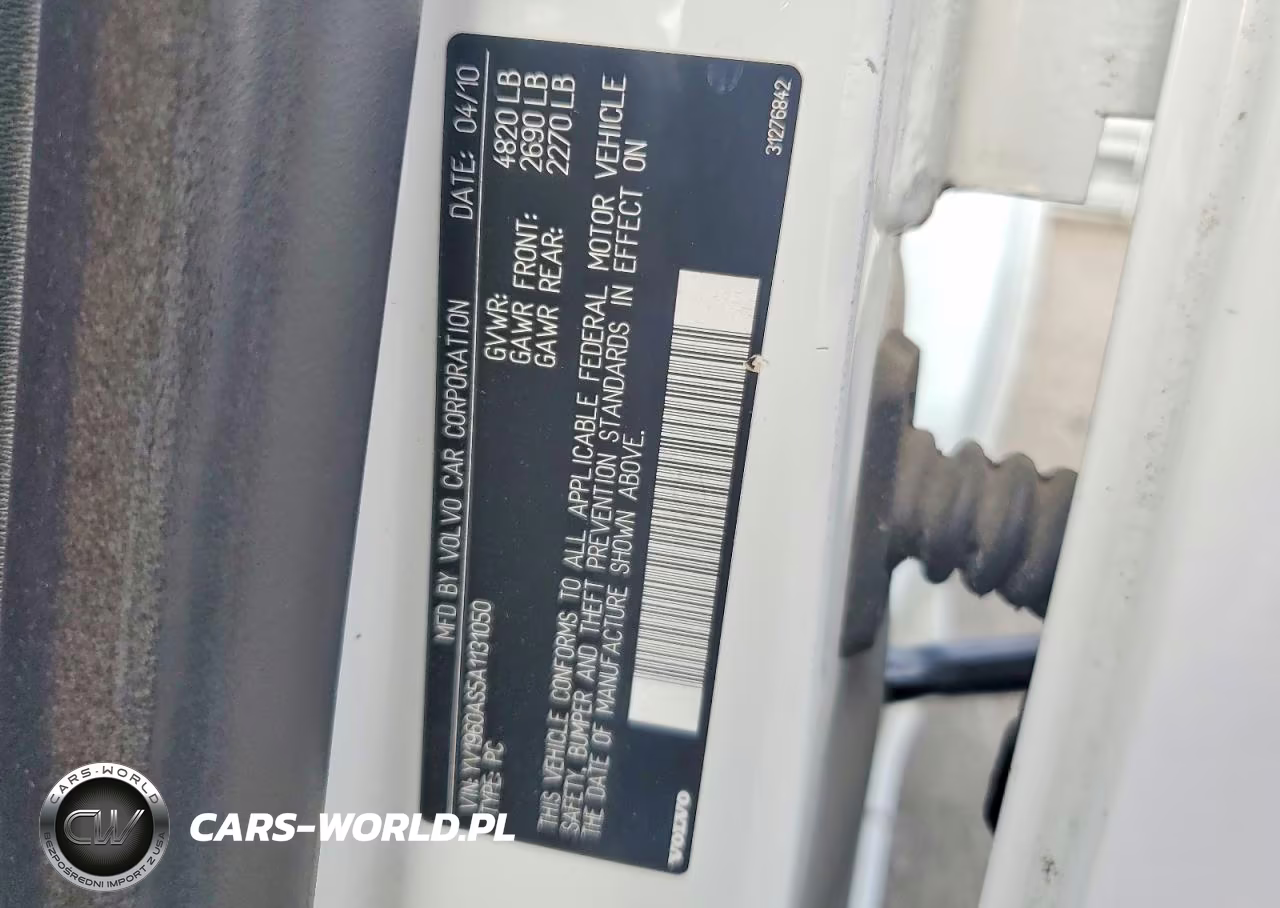 2010 Volvo S80 3.2 VIN:YV1960AS5A1131050 - 12