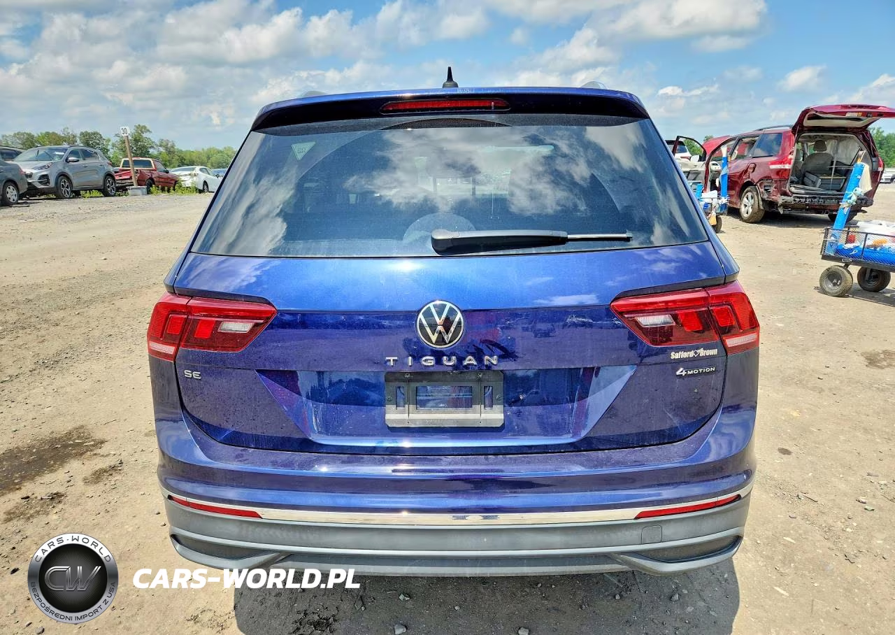 2022 Volkswagen Tiguan Se VIN:3VV2B7AX7NM018654 - 6