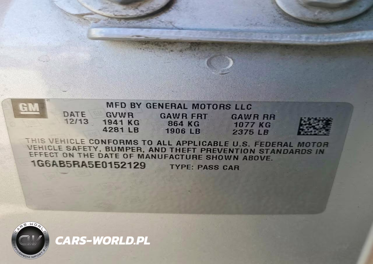 2014 Cadillac Ats Luxury VIN:1G6AB5RA5E0152129 - 12