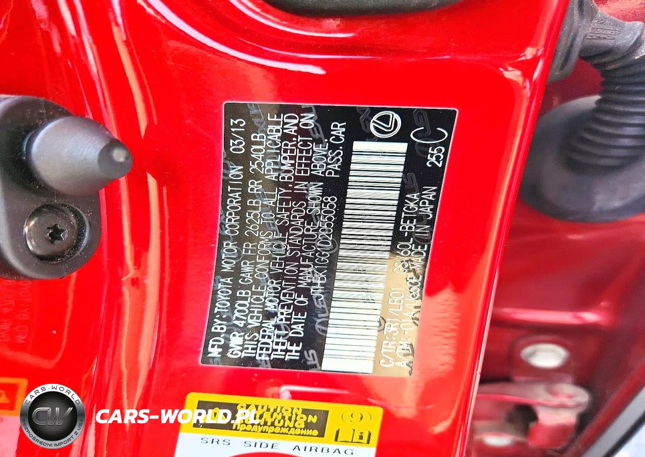 2013 Lexus Es 350 VIN:JTHBK1GG1D2055058 - 12
