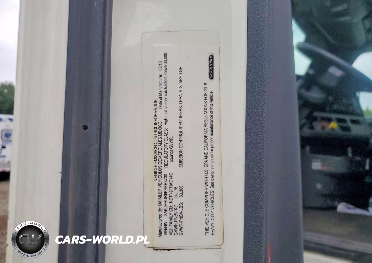 2019 Freightliner Cascadia 126 Semi Truck VIN:3AKJHHDR6KSKR3700 - 12