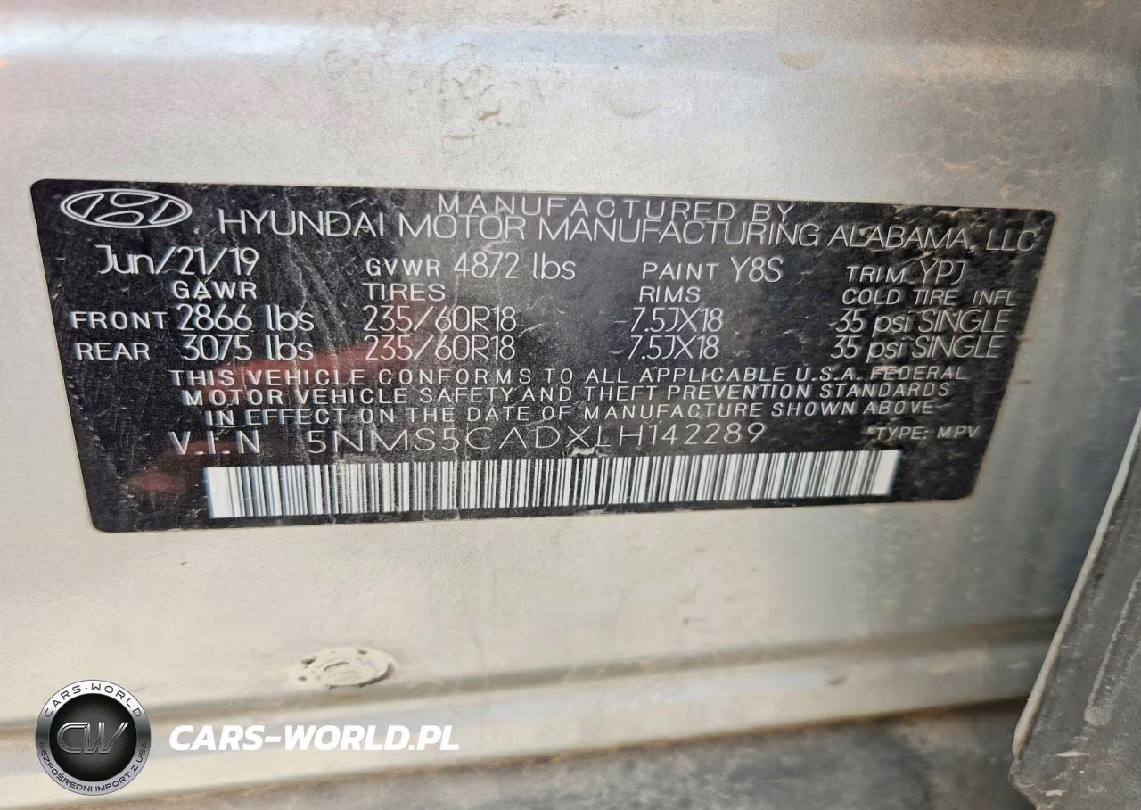 2020 Hyundai Santa Fe Limited VIN:5NMS5CADXLH142289 - 13