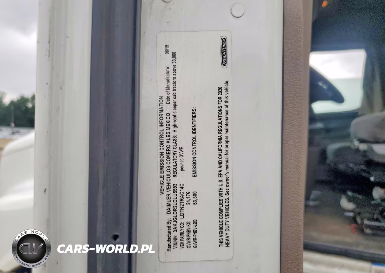 2020 Freightliner Cascadia 125 Semi Truck VIN:3AKJGLDR2LDLU5593 - 12