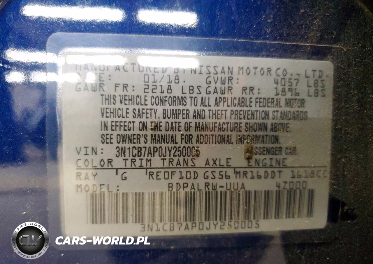 2018 Nissan Sentra Sr Turbo VIN:3N1CB7AP0JY250005 - 12
