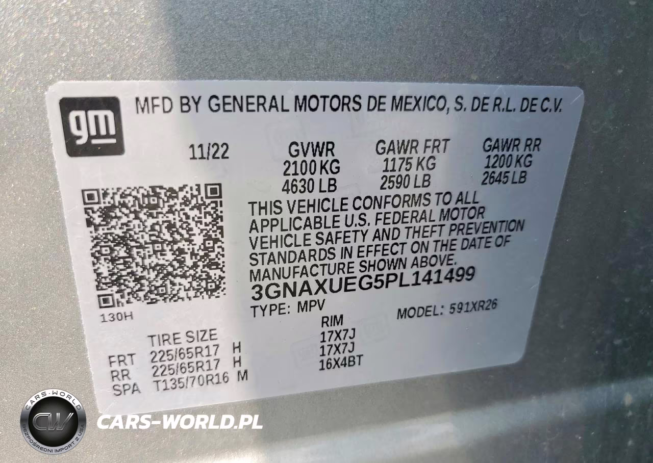 2023 Chevrolet Equinox Lt VIN:3GNAXUEG5PL141499 - 13