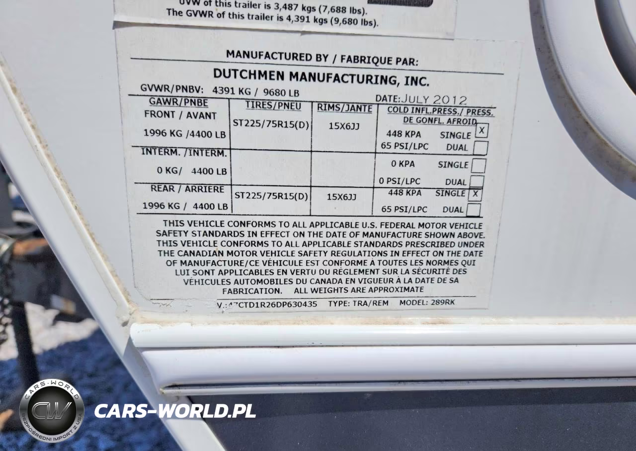 2013 Dutchmen Denali Camper VIN:47CTD1R26DP630435 - 10