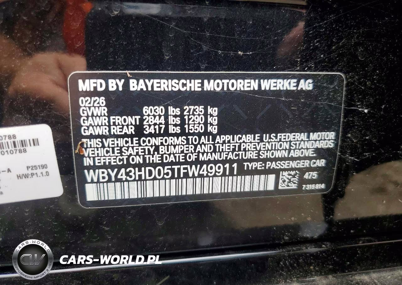 2026 BMW I4 xDrive40 VIN:WBY43HD05TFW49911 - 12