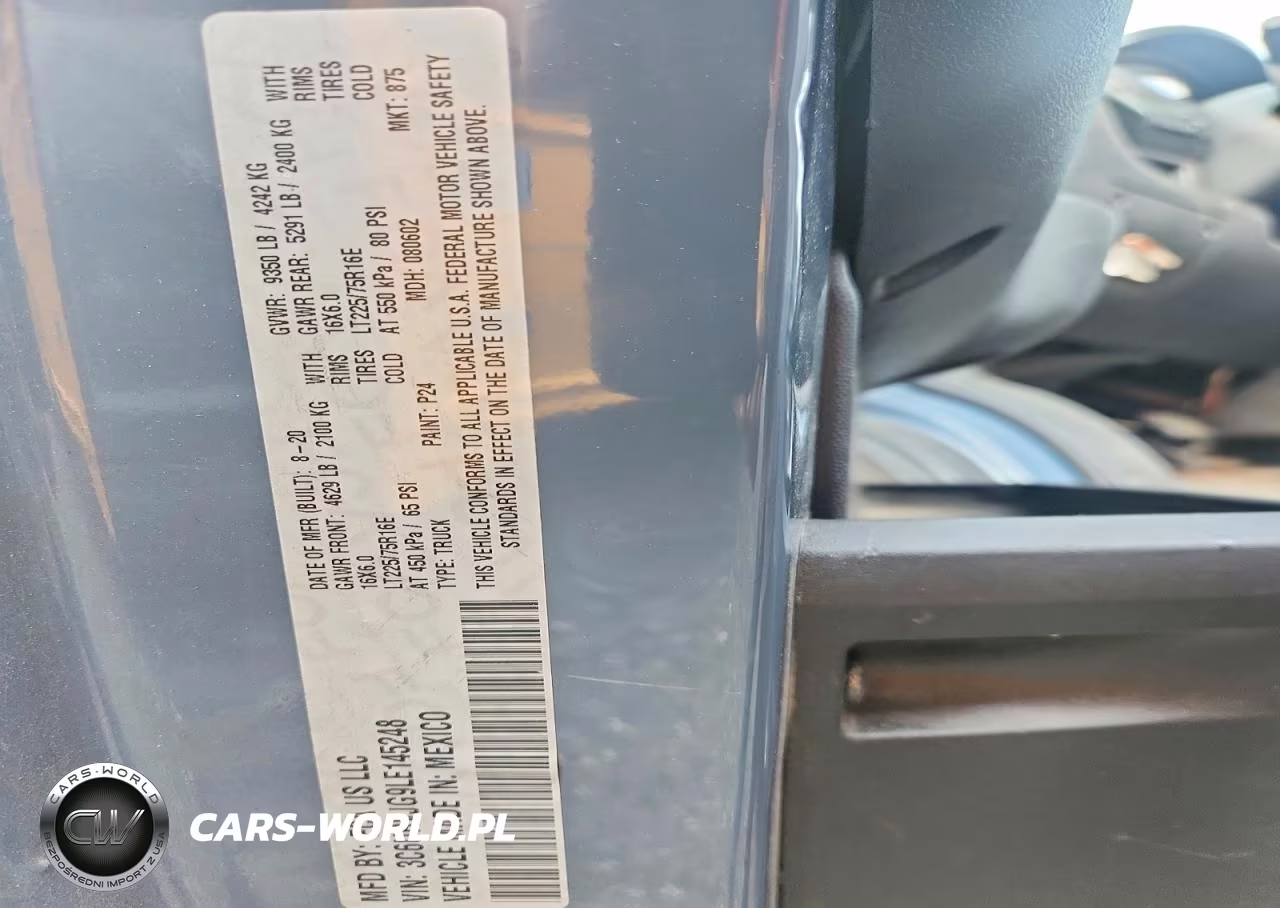 2020 Ram Promaster 3500 Delivery Van VIN:3C6URVJG9LE145248 - 13