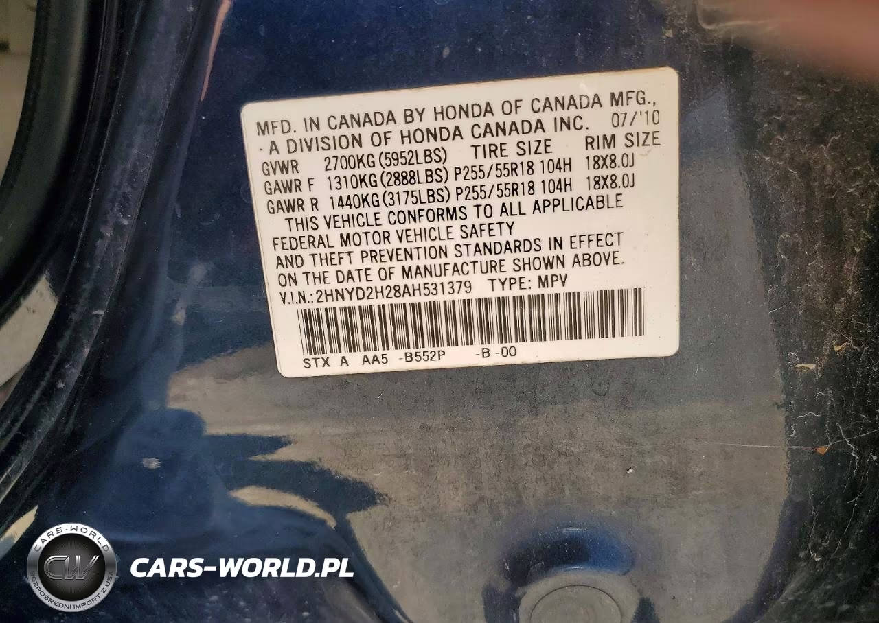 2010 Acura Mdx VIN:2HNYD2H28AH531379 - 13