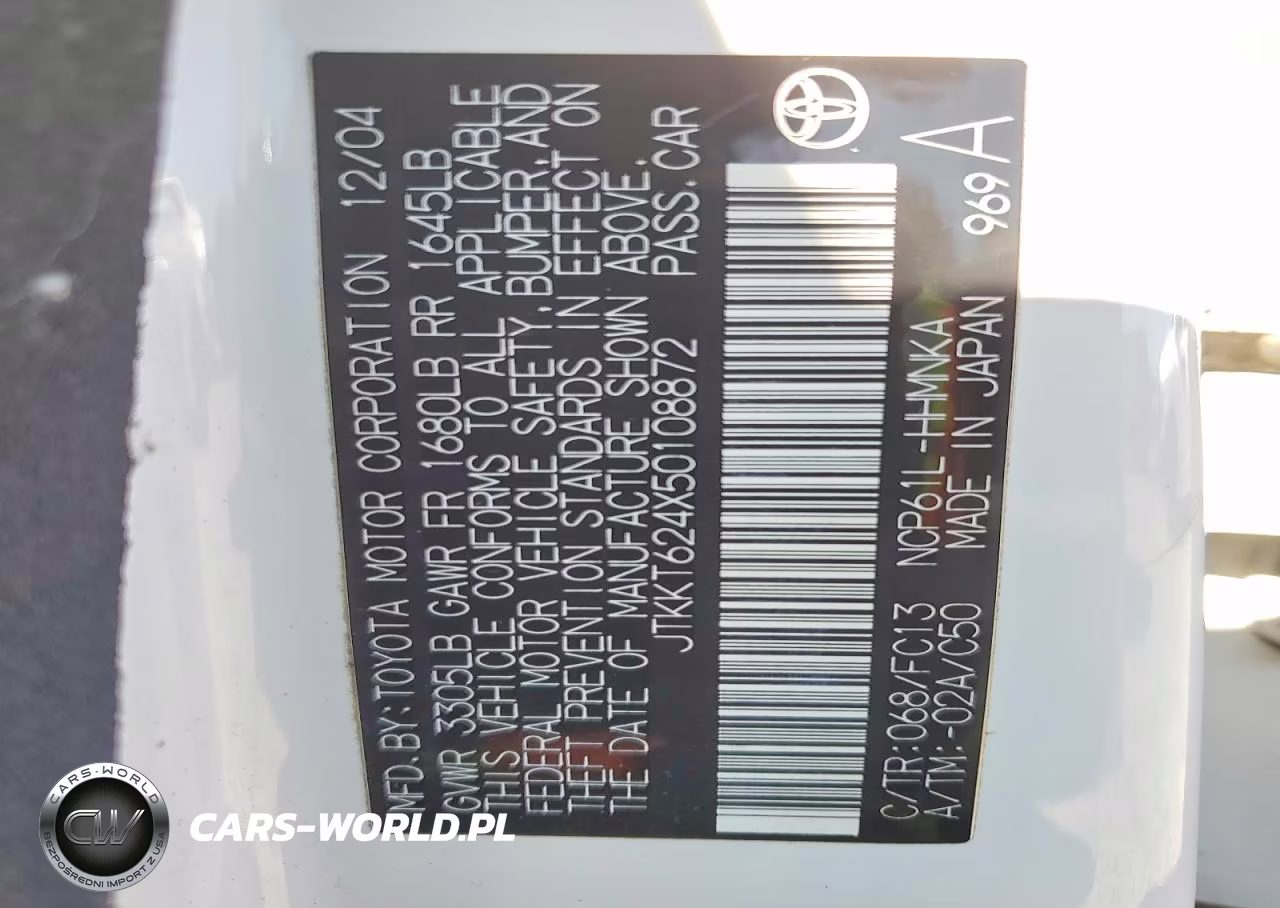 2005 Scion Xa Base VIN:JTKKT624X50108872 - 13