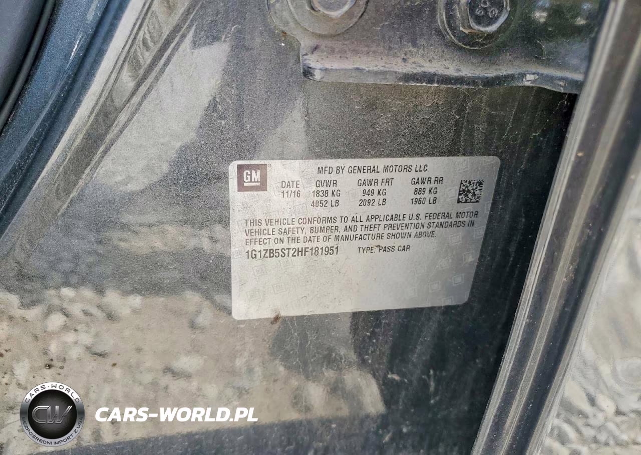 2017 Chevrolet Malibu Ls VIN:1G1ZB5ST2HF181951 - 12