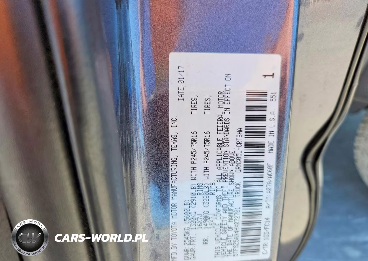 2017 Toyota Tacoma Sr5 V6 VIN:5TFSZ5AN4HX072781 - 12