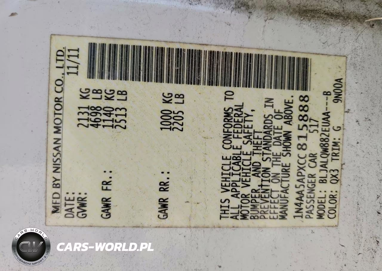 2012 Nissan Maxima 3.5 S VIN:1N4AA5APXCC815888 - 13