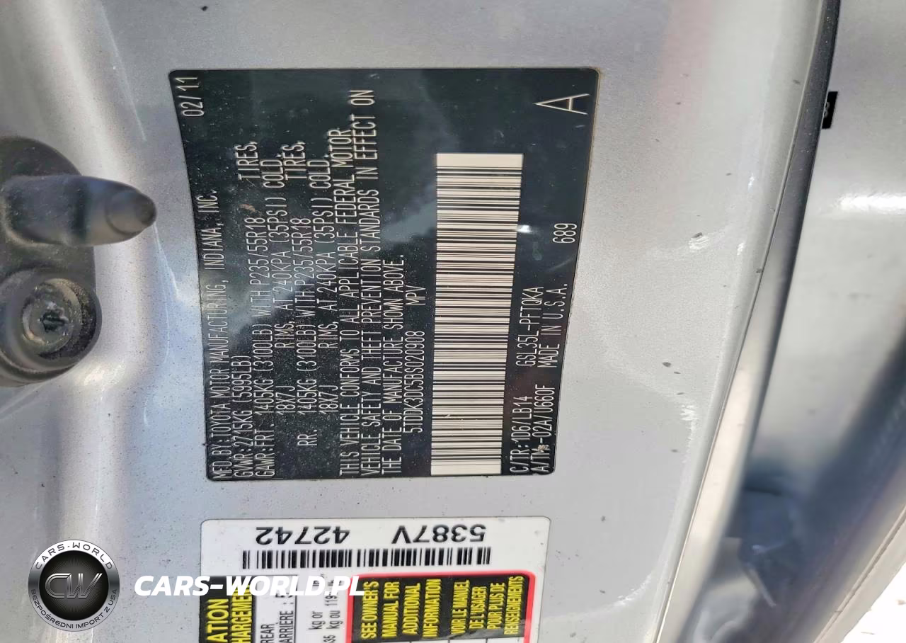 2011 Toyota Sienna Xle 7-Passenger VIN:5TDDK3DC5BS020908 - 13