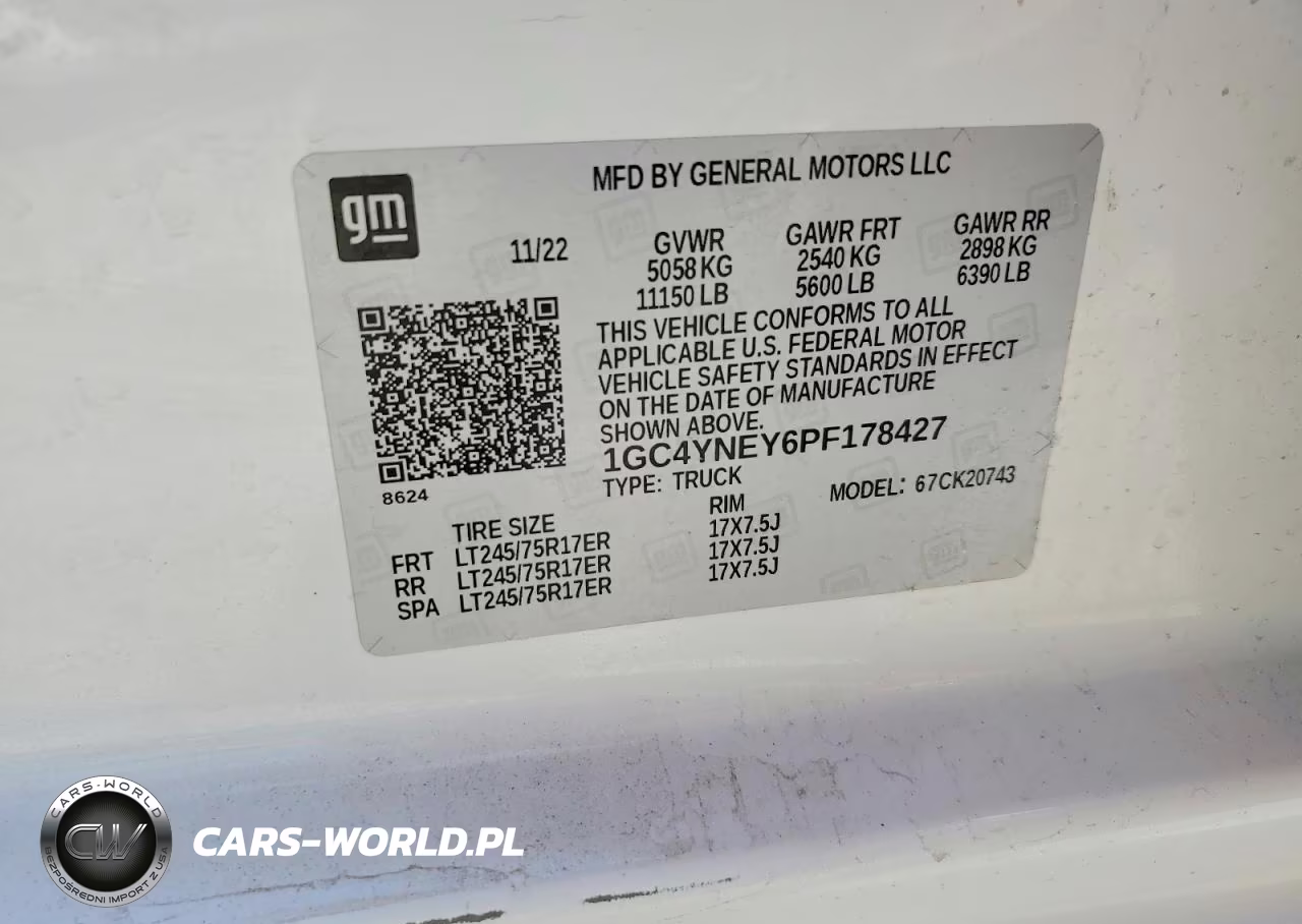 2023 Chevrolet Silverado 2500Hd 4Wd Standard Bed Lt VIN:1GC4YNEY6PF178427 - 12